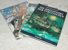 German: Enki Bilal & P Christin 1987/8 Comic Art POLIT-FICTION 5 Parts FREEPOST