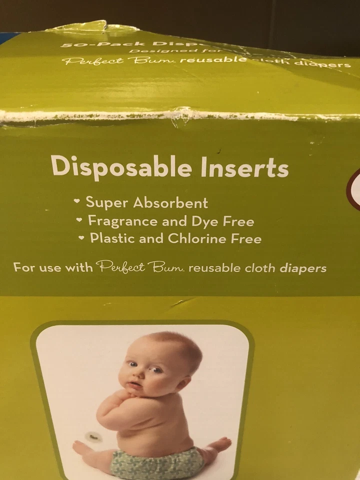 1COCALO PERFECT BUM 50 Insertos Desechables PAÑALES Bebé Medianos 6-20 Lbs Regalo Gratis Foto 2 de 4