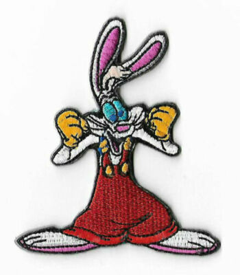 Roger Rabbit 3'' Tall Iron/Sew On Embroidered Patch