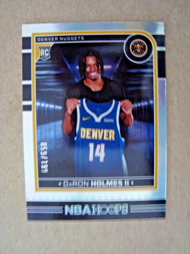 2024-25 Panini Hoops Silver Holo #252 DaRon Holmes II Rookie #'d 59/199