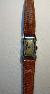 Montre Mécanique Vintage Femme - Boîtier Or - Style Art Déco Années 1930 - Mouvement Suisse 3 Rubis