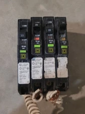 Square D QO120AFI Arc Fault Circuit Breaker, 20A, 1P, 120V