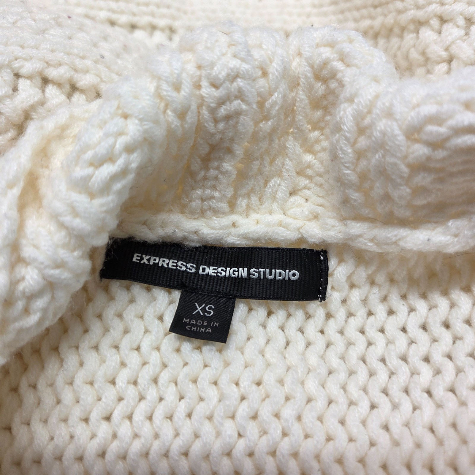 Express Design Studio Extra Small White Tight Kni… - image 10