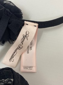 Agent Provocateur Annalia Black Polka Dot Garter and Thong Set M/L NWT $255