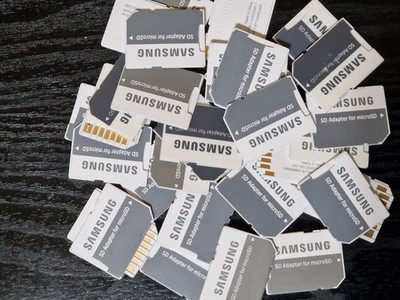 75 X Samsung Micro SD ZU STANDARD SD SDHC SDXC SPEICHERKARTE ADAPTER KONVERTER