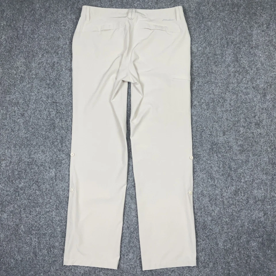 Eddie Bauer Pants Womens Size 8 Beige Lightweight Hiking Outdoors Travex - Image 2 of 4