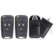 Replacement Flip Key Fob Chevrolet Cruze 2012 FCC OHT01060512  Protective Pouch