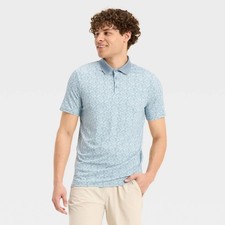 Men's Textured Polo Shirt - All in Motion  Assorted Blues 2XL NWT