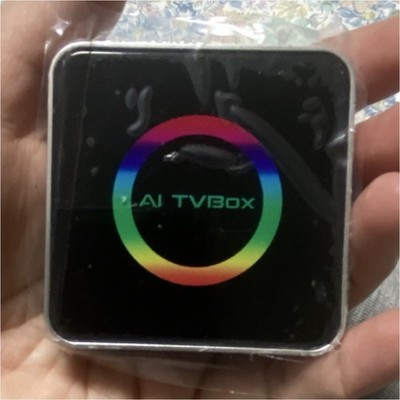 AI TVBox Media Streamer Box Black Silver Micro USB Memory Card Slot