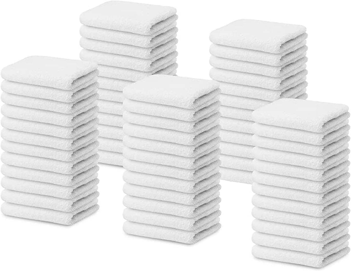 S 14"x17" Terry Bar Mop Towels (white) &ndash; Absorbent And Durable, Mult...