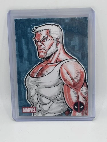 2025 Topps Chrome Deadpool  Marvel LOGAN Sketch Card LUCAS 1/1 One Of One X-Men