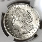 1921 Morgan Dollar $1 NGC MS62 Philadelphia Mint .900 Silver Coin USA