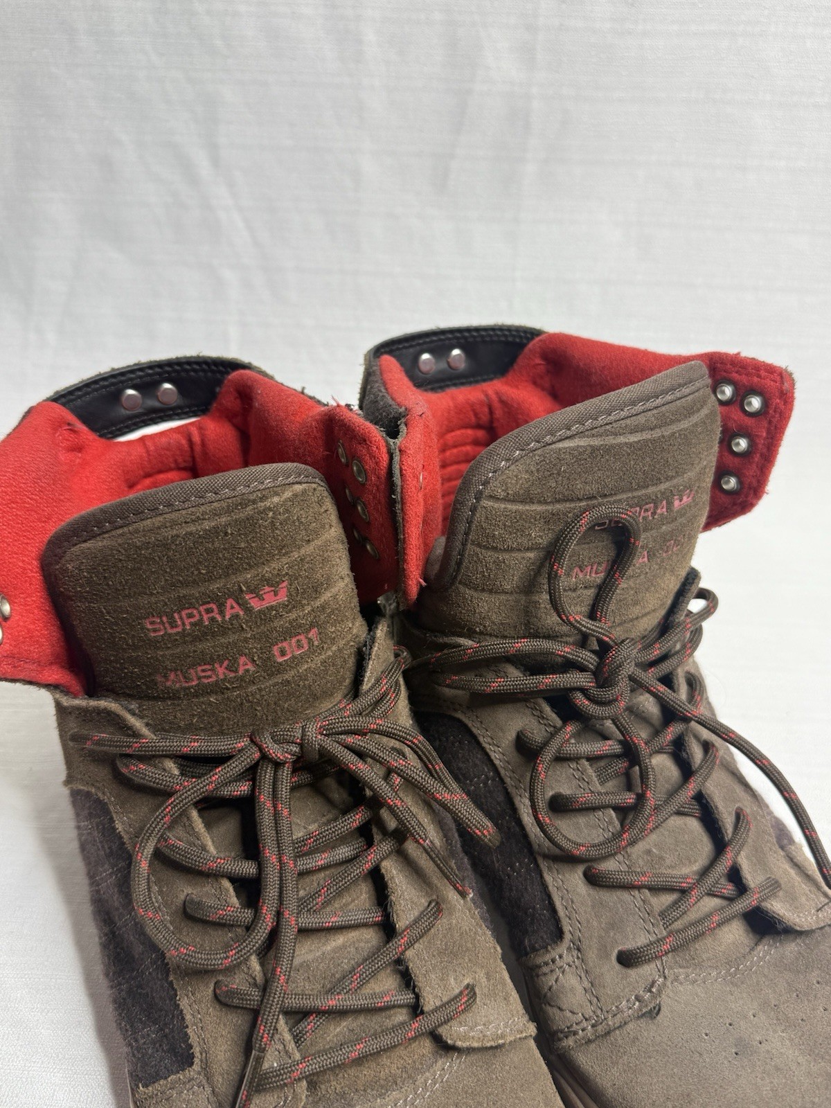 Supra Skytop Chad Muska 001 Men’s Sneakers Brown Suede & Red Colorway 10 image 10