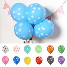 50 pcs 12" Latex Balloons with Polka Dots Wedding Birthday Party Decorations