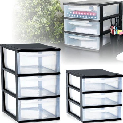 STIMO Schubladenbox Büro Schublade Organizer Regal Schreibtisch Kunststoff Ablagebox