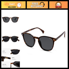 Vintage Polarized Sunglasses for Women Men, Small Rounded Square UV400 Lens
