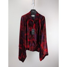 Saint Laurent Paris Velours Liquide Ombre Jacket in Rouge Rose BNWT 52