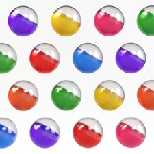 100Pcs 1.1 Inch Round Capsule Vending Machine Capsules Party Favors Containers