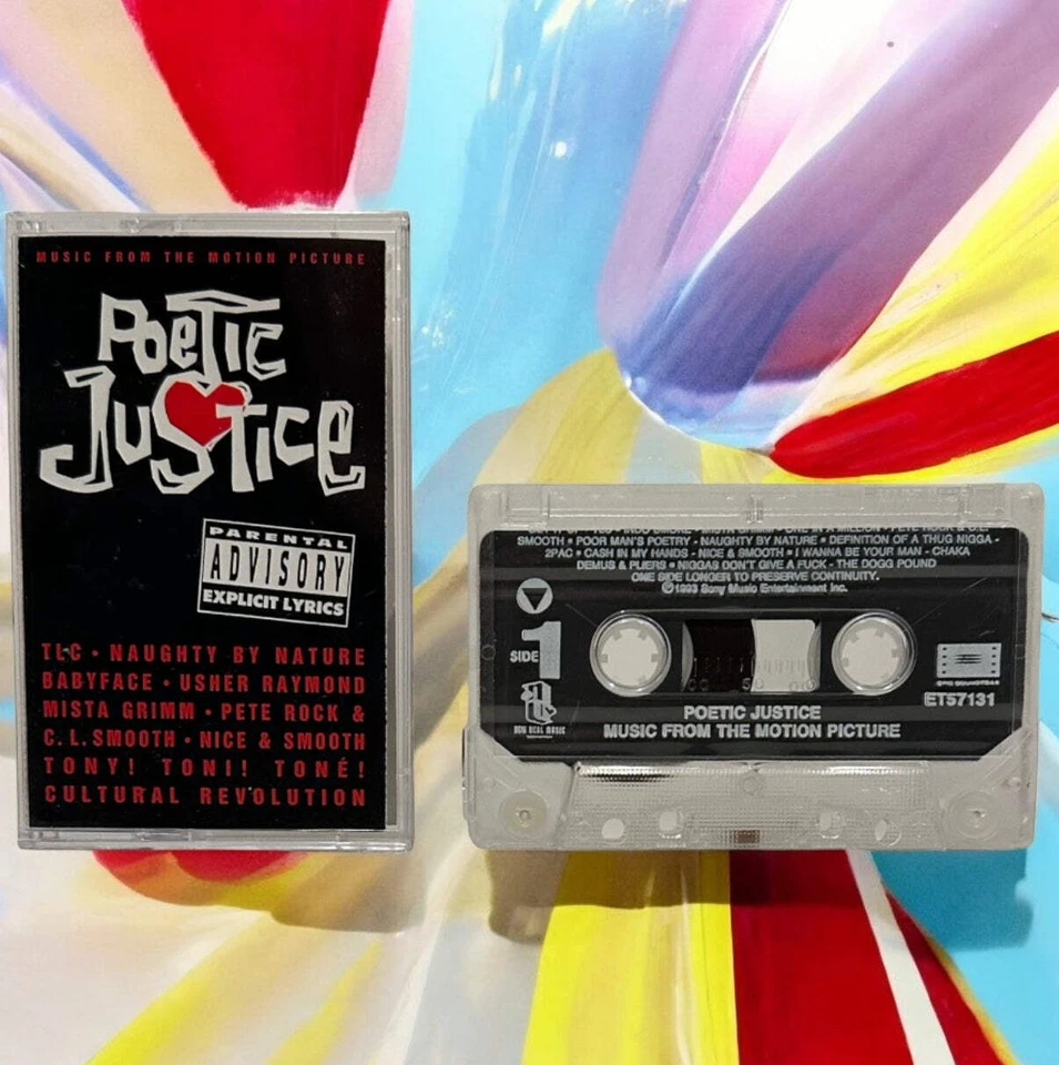 •POETIC JUSTICE - MUSIC FROM THE MOTION PICTURE• ~1993 OG PRESSING~ (CASSETTE) - Image 2 of 4