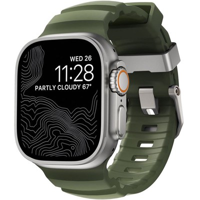 Armband für Smart Watch 49/46/45/44 mm Nomad Uhrarmbänd Uhrbänd Bänd Dunkelgrün