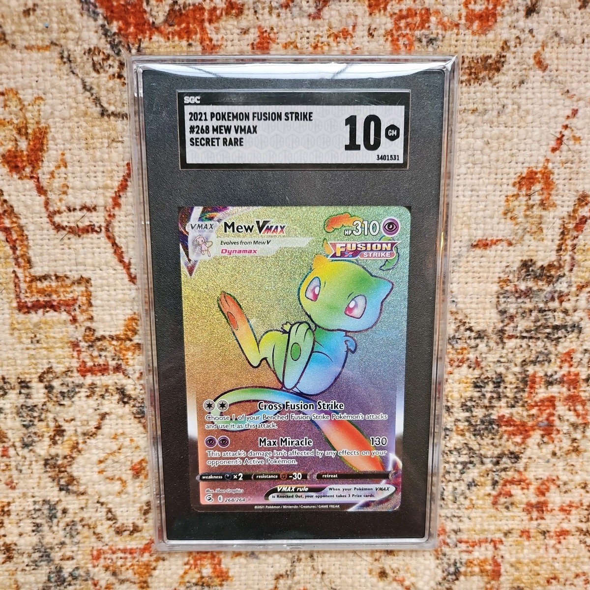 what is the rarest pokemon card in fusion strike Trading Game Sword Shield Single Card Ultra Rare Pikachu V 86 SGC 10 Pokmon TCG Mew