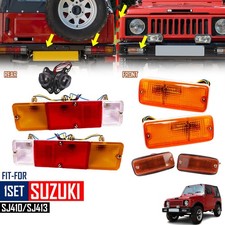 Set Front Turn Light Signal Bumper Lamp For Suzuki Samurai Sj410 413 Tail Light