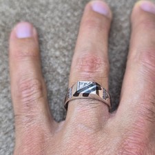 Tribal Touareg Berber Silver Ring   Traditional Amazigh Engraving   Handmade