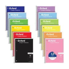 Spiral Notebook 12 Pack, Bulk College Ruled Spiral Notebooks for School, 1 Su...