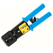 RJ45 Crimping Tool Ethernet Crimper for Cat6 Cat5 Cat5e RJ45 Pass Through Con...