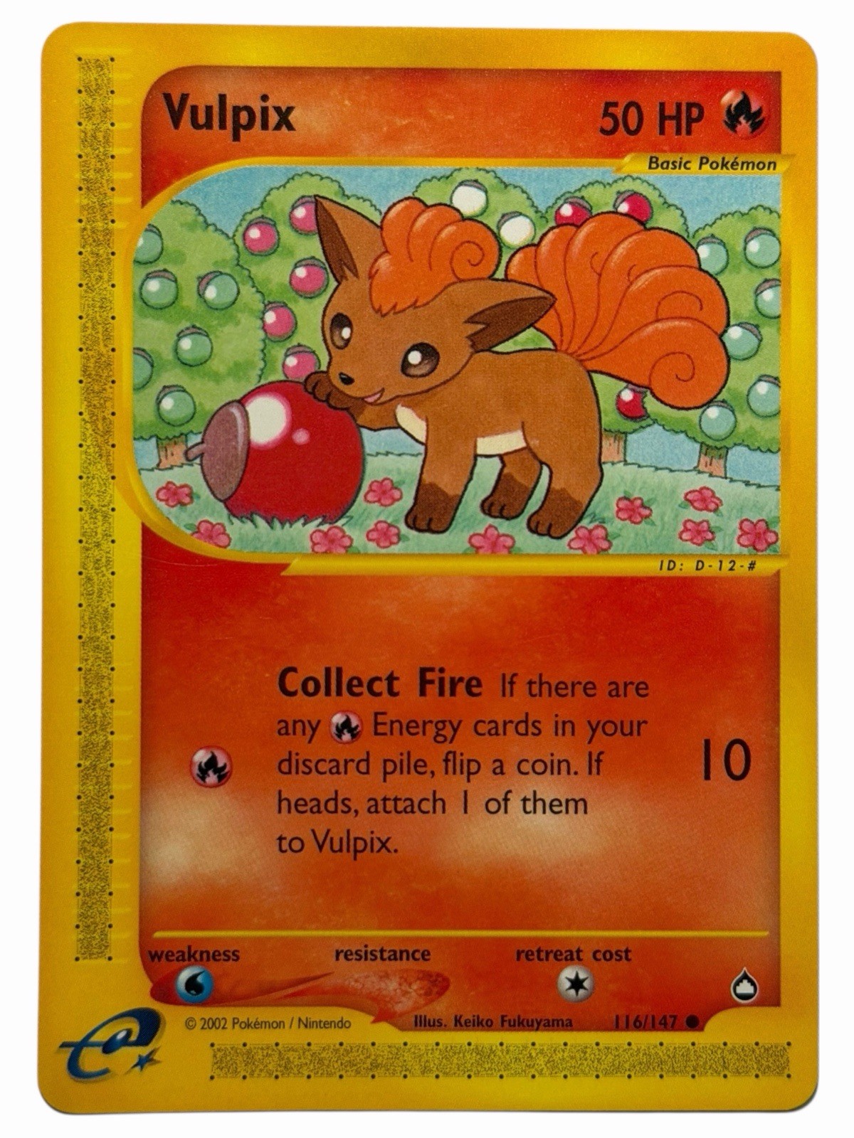 Vulpix - Aquapolis 116/147 2002 - E Reader - Pokémon TCG - WOTC - NM