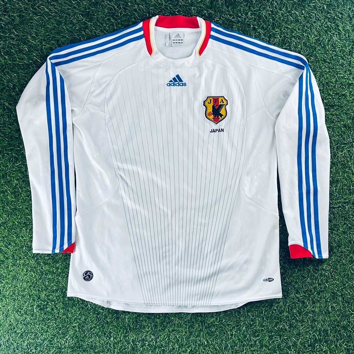  日本代表 シャツ Lサイズ ホワイト Japan 2008 Official Away Long Sleeve Jersey Shirt Kit – JPN 2XL
