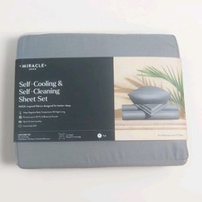 Miracle Made FULL Luxe Sateen Sheet Set Self-Cooling Self-Cleaning Stone Gray