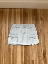 Pacsun Cargo Denim Jean Skirt