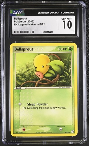 Bellsprout graded CGC 10 for sale on eBay