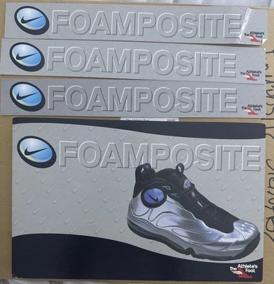 Rare Original Nike Air Max Foamposite The Athlete s Foot USA STORE SIGN DISPLAY