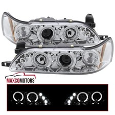 Projector Headlights Fits 1993-1997 Toyota Corolla Led Halo Lamp Leftright Projector Headlights Fits 1993-1997 Toyota Corolla Led Halo Lamp Leftright