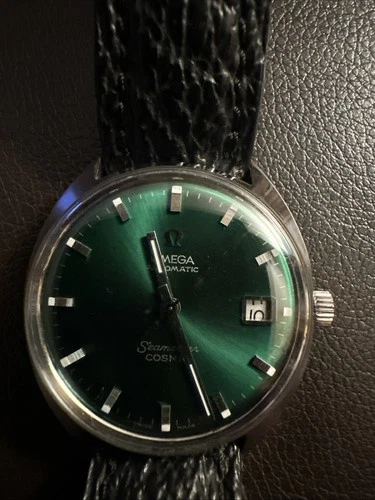 Vintage Omega Seamaster Automatic Mens Watch Green Dial Cal563