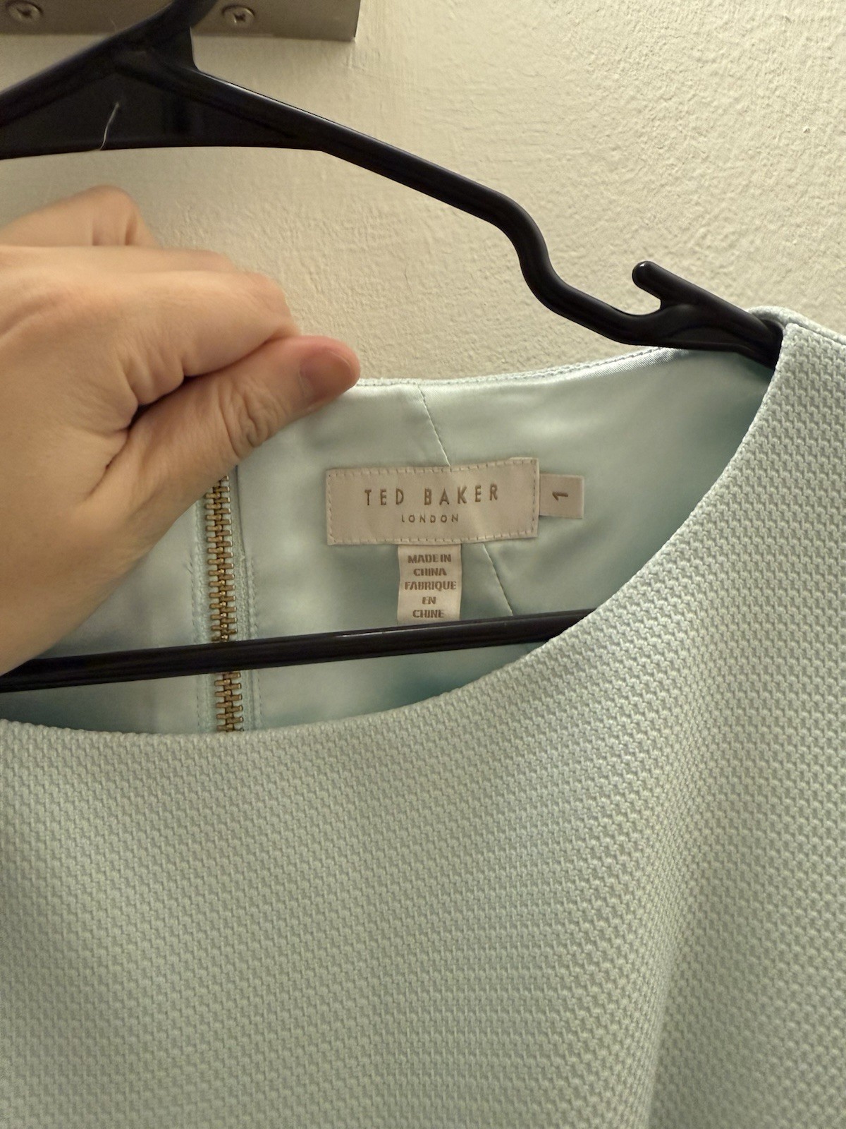 Ted Baker Baby Blue Dress with Bow Size 1