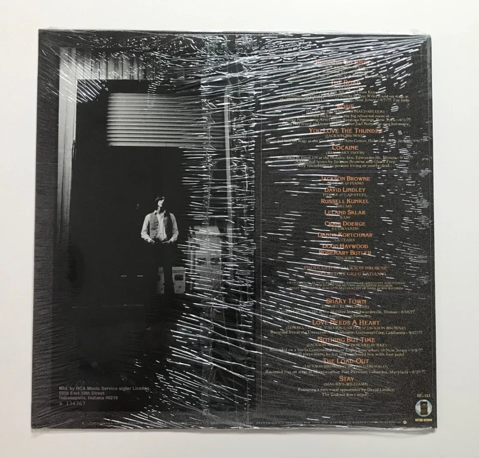 JACKSON BROWNE: Running on Empty (Vinyl LP Record Sealed) - Image 2 of 4