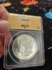 1881-S Morgan Silver Dollar MS64 PL ANACS