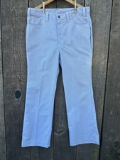 VTG LEVI'S Big E Seersucker Type Striped Trousers 35 Waist Preppy Country Club