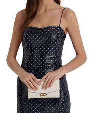 Ralph Lauren Leather Medium Adair Wallet Crossbody Cream 175