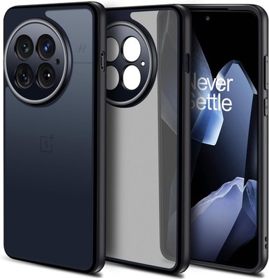 OnePlus 13 5G Case, Translucent Matte Shockproof Bumper with Camera Cover - Blac