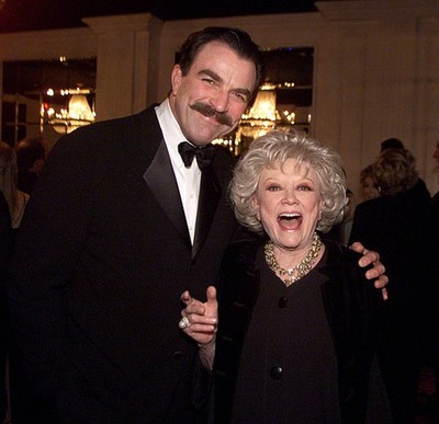 Tom Selleck Phyllis Diller Beverly Hilton Hotel as Variety Salutes- Old Photo 3