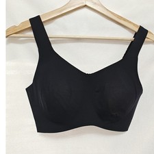 Knix Wireless Bra Revolution Wireless Black V-Neck Comfort Lounge 6 32 34 DD E