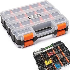 Adjustable Compartment Storage Organiser for Screws Nails and Small Tools