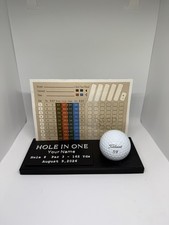 Custom Hole In One Golf Display 3D Printed Ball Scorecard Stand