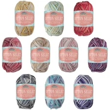 JubileeYarn Cotton Select Bonbon Yarn - 10g/Skein Sport Cotton - Assor