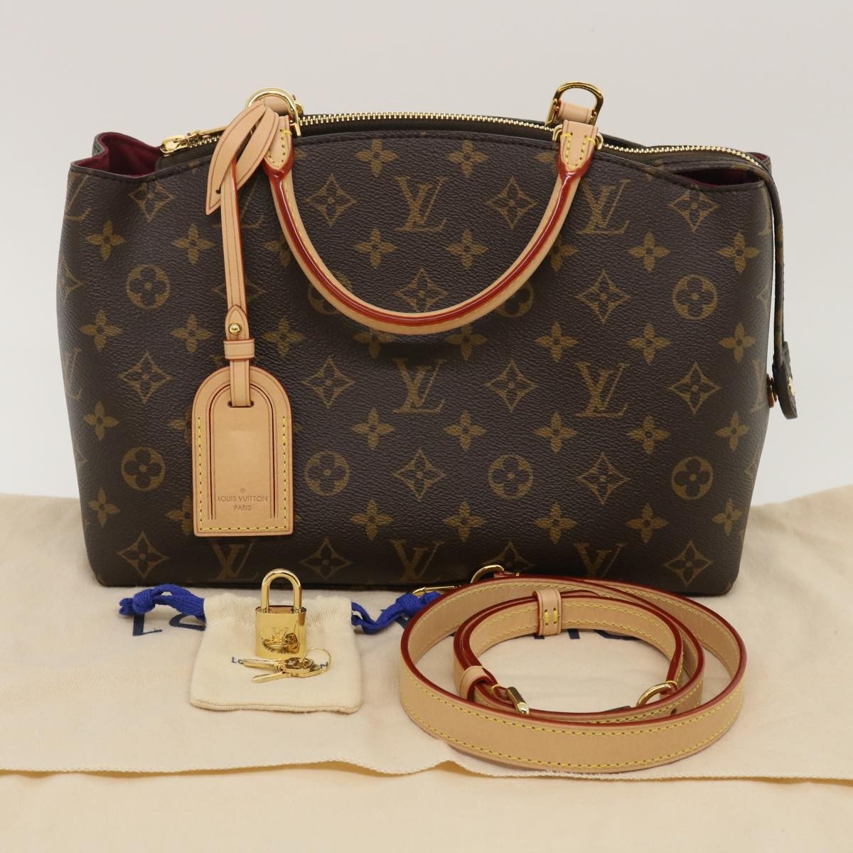 LOUIS VUITTON Monogram Petit Palais PM Hand Bag M45900 LV Auth