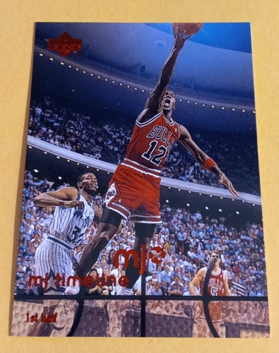 1998 Upper Deck : MJx Michael Jordan MJ Timeline #5 - Wearing Jersey #12